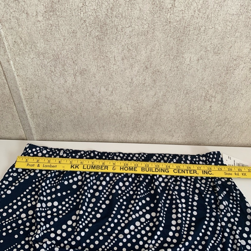 Southern Lady Elegant Navy and White Patterned A-Line Skirt plus 2x NWT - Picture 9 of 11
